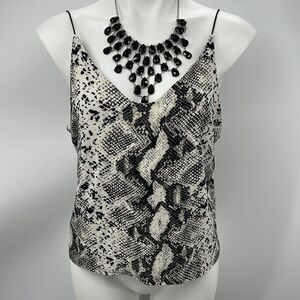 Vibe snake print extra large cropped stretchy cami